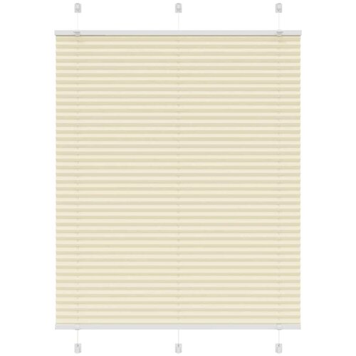 VidaXL Plisirana žaluzija Cream 110x150 cm &amp;Scaron;irina tkanine 109,4 cm Slike