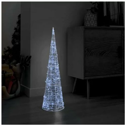  Akrilna okrasna LED piramida hladno bela 90 cm