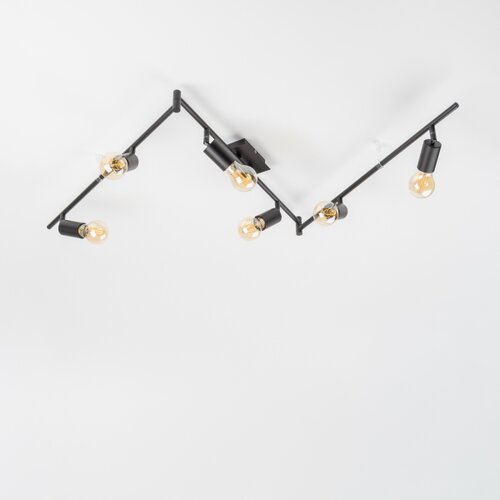  LED spot svetiljka 6xE27/6,5W/230V crna Slike