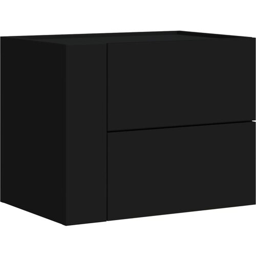 Maison Chic Stenska Nočna omarica - Nočna miza črna 45x30x35 cm, (21687972) Slike