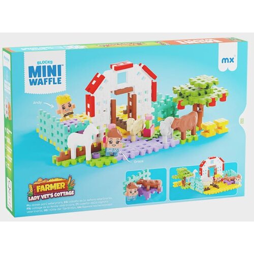 Marioinex Mini Waffle Farmer 100 kom, Lady Vet&amp;rsquo;s Cottage Slike