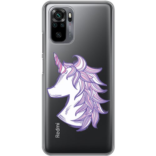 maska silikonska print skin za xiaomi redmi note 10 4G/10s purple unicorn Slike