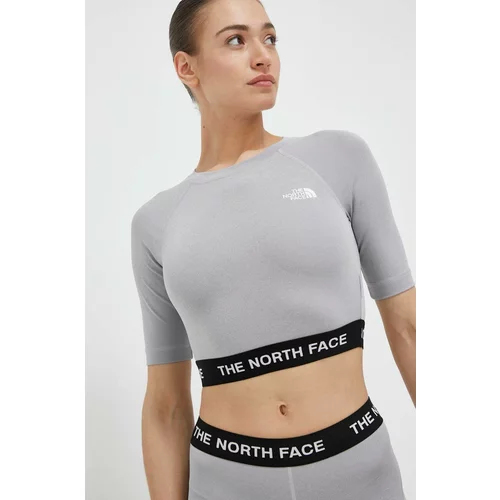 The North Face Kratka majica za vadbo siva barva