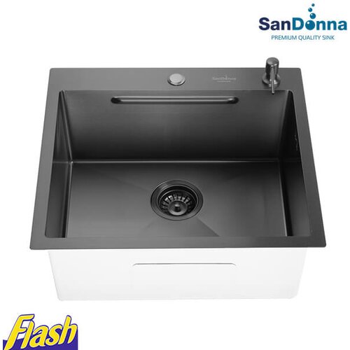 Sandonna ugradna sudopera INOX HD5550 CRNA Slike