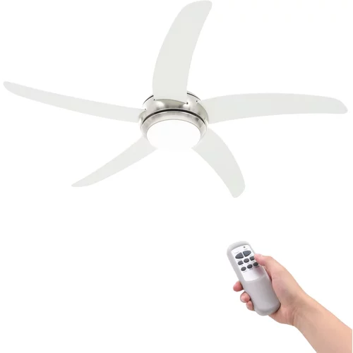 Ukrasni stropni ventilator sa svjetlom 128 cm bijeli