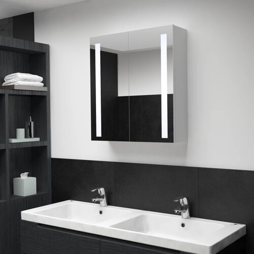 Furnova LED kopalniška omarica z ogledalom 60x14x62 cm, (21947294) Cene