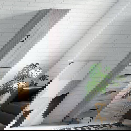 vidaXL Visoka komoda siva sonome 34,5x34x180 cm od konstruiranog drva Cijene