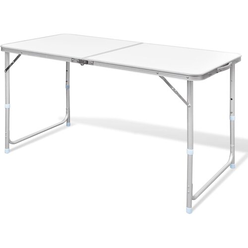 vidaXL Zložljiva aluminijasta miza za kamp. z nastavljivo višino 120 x 60 cm, (20816985) Cene