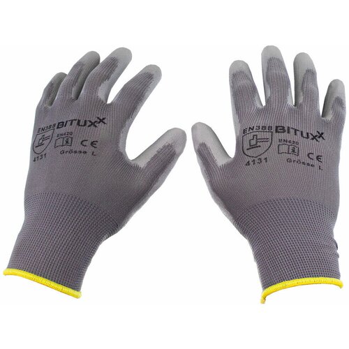 Shumee Unisex zaščitne delovne rokavice s PU prevleko 10 parov velikost M (8) Bituxx, (21313549) Cene