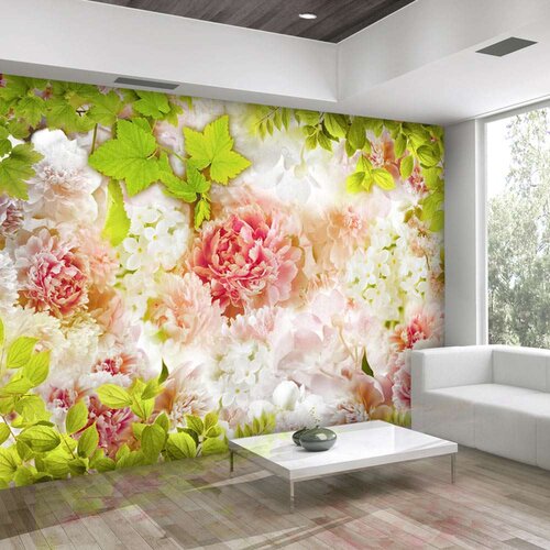  Samoljepljiva foto tapeta - Bright peonies 441x315 Cijene