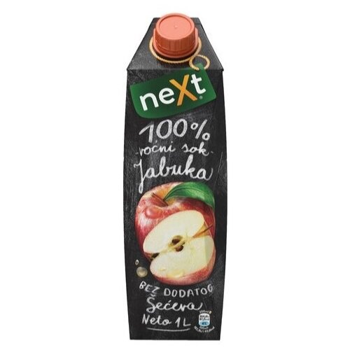 Next premium negazirani sok jabuka, 1l Slike