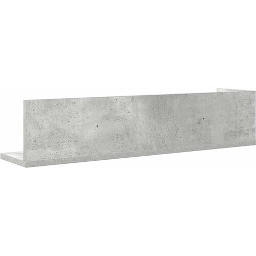  Zidne police 2 kom Beton siva 75x16,5x16,5 cm Konstruirano drvo Slike