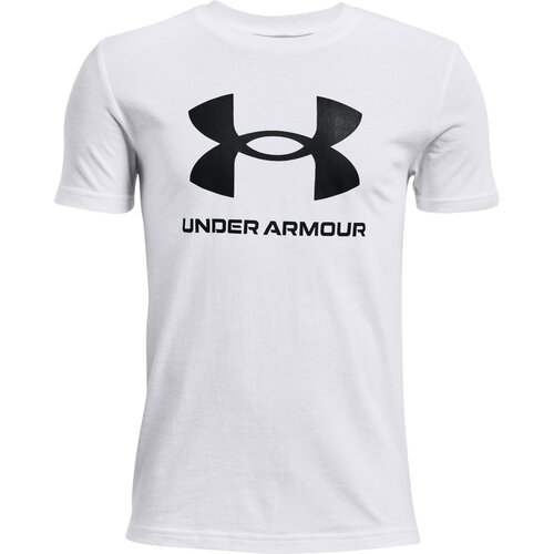 Under Armour sportstyle logo ss, majica za dečake, bela 1363282 Slike