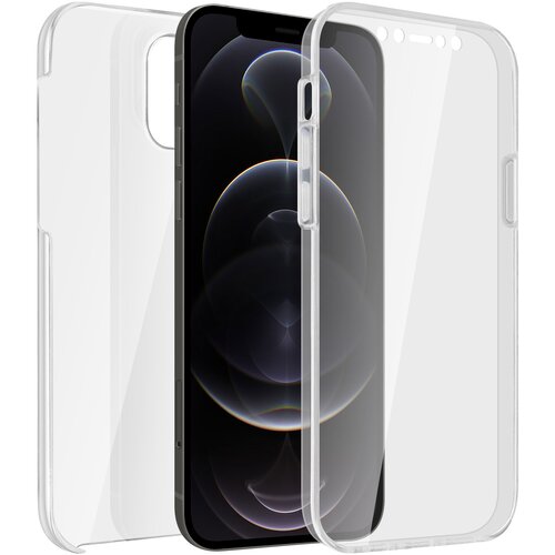 AVIZAR 360° integriran ovitek za iPhone 12 Pro Max: mehka sprednja stran in trda zadnja stran - prozorna, (20626688) Cene