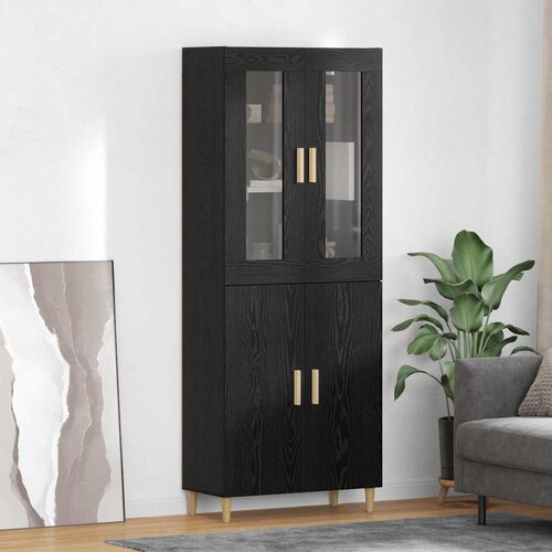  Highboard Crni hrast 69,5 x 34 x 180 cm Cene