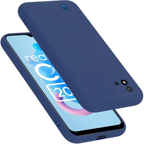  Ohišje, združljiv z Realme v tekoči modro - zaščitni pokrov, narejen iz fleksibilnega silikona TPU, (20694397) Cene