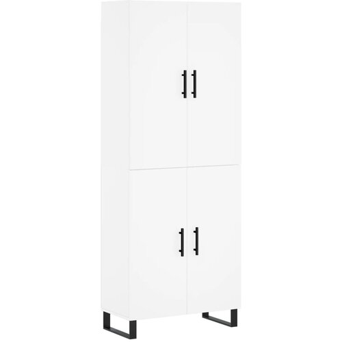 Maison Chic Visoka omara - Komoda - Predalnik bela 69,5x34x180 cm inženirski les, (21719944) Cene