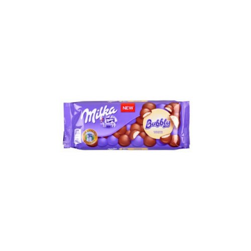 Milka bubbly white čokolada 95g Slike