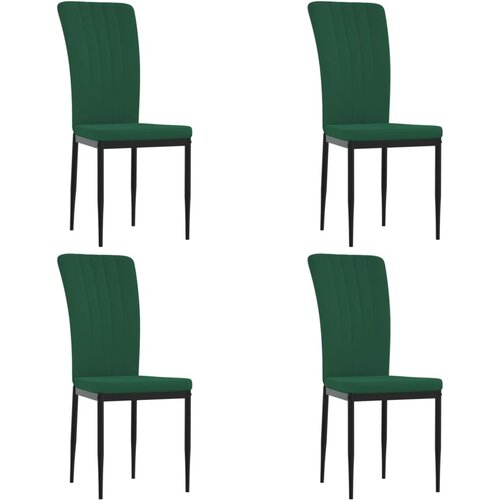 Maison Chic Jedilni stoli - Vzorci stoli 4 kosi temno zelen žamet A1001, (22031944) Cene