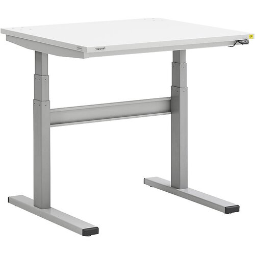Treston Delovna miza z električno nastavitvijo vi&amp;scaron;ine, ESD-izvedba, &amp;Scaron;xG 900 x 800 mm Slike