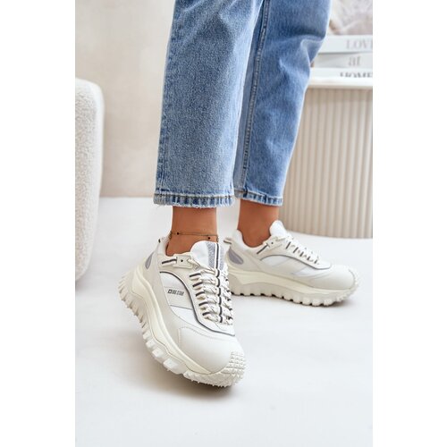 Big Star Ladies Leather Sneakers On Platform Slike