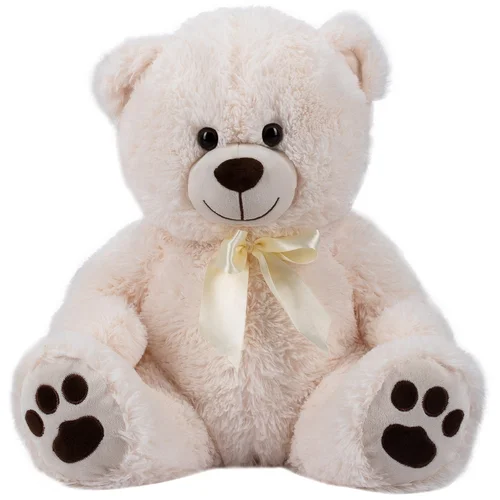 Free 2 Play plišasti medved Cuddly, 38 cm, beli