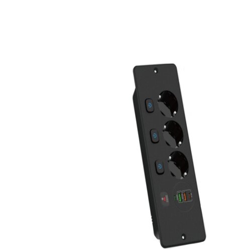 INF BKL-E68 Vgrajena vtičnica - evropski standard Black, (21746088) Cene