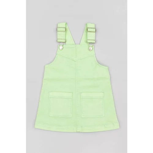 Zippy Dječja haljina boja: zelena, mini, ravna