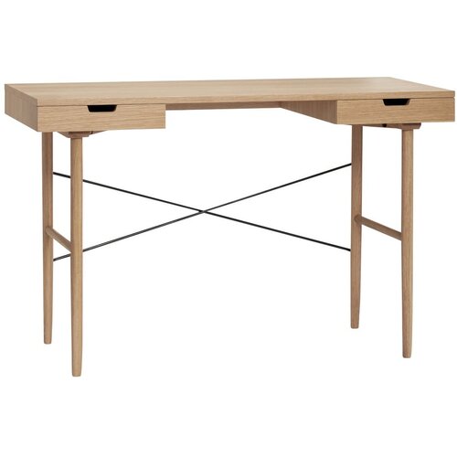 Hübsch Pisalna miza v hrastovem dekorju 55x120 cm Studio – Cene