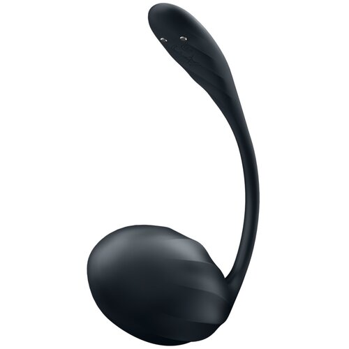 Satisfyer Ribbed Petal - radio vibrirajuće jaje (crno) Slike