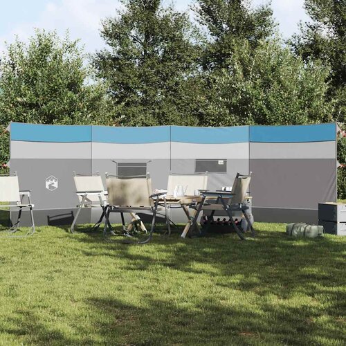 VidaXL Vjetrobran za kampiranje plavo 510x153 cm vodootporni Slike