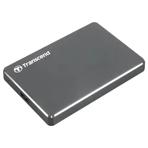 Transcend 1TB (TS1TSJ25C3N) Ultra Slim Sivi eksterni hard disk Slike