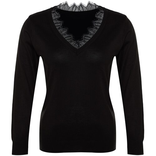 Trendyol Curve Plus Size Sweater - Black - Regular fit Cijene