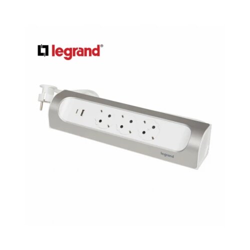 Legrand 694502 blok multifunkcionalni ugaoni 3X2P+E 1XUSB-A 1XUSB-C 1M (bela/alu) Cene