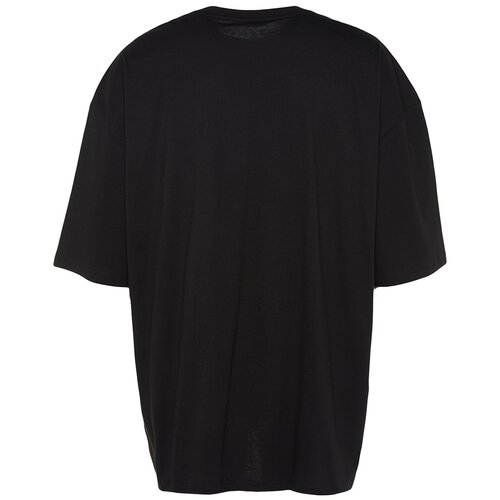 Trendyol Plus Size T-Shirt - Black - Oversize Cene