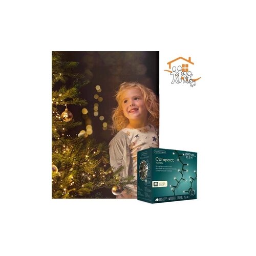  LED compact lights 8 function twinkle effect outdoor L2250cm - green/warm white 495354 Cene