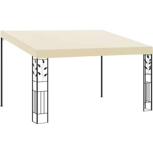 vidaXL Paviljon za namestitev na steno 4x3x2,5 m krem Cene