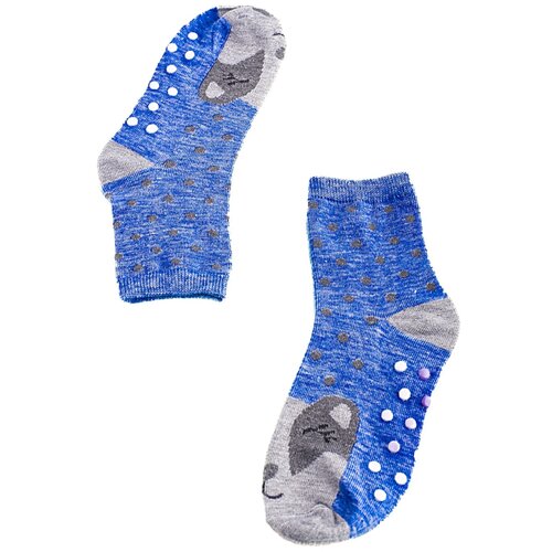 TRENDI Non-slip Girls Socks Blue Badgers Slike