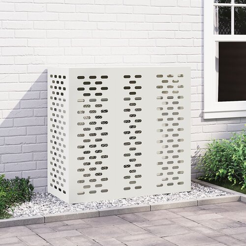 vidaXL Bela Plastika 110 x 50 x 105 cm Pokrov za klimatsko napravo Cene