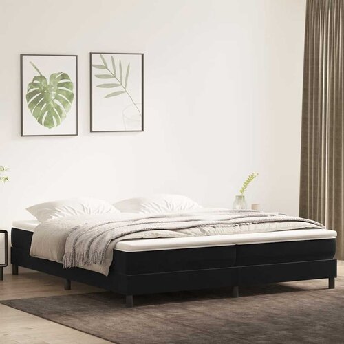 vidaXL Box Spring postelja brez vzmetnico črna 200x210 cm Velvet Cene