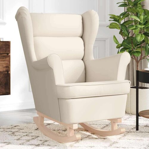  Gugalni stol Cream 74x90x102 cm Tkanina Cene