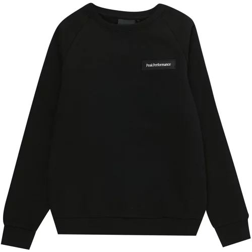 Peak Performance Sportska sweater majica crna / bijela