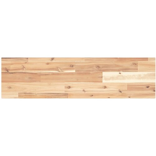 VidaXL Plutajuća polica 80x20x2 cm Neobrađeno puno drvo akacije - Prirodna 80 x 20 x 2 cm 1 1 Slike