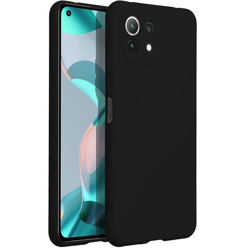 Maska SILIKONSKA za XIAOMI Mi 11 Lite 5G / Mi 11 Lite LTE ( 4G ) črna Slike