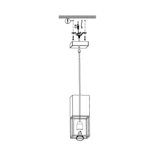 Eglo Montebaldo visilica/1, led, gu10, 1x5w, crno/zlatna Slike