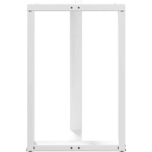  Noge za barski stol T-oblika 2 kom bijele 60x35x(90-91)cm čelik Slike