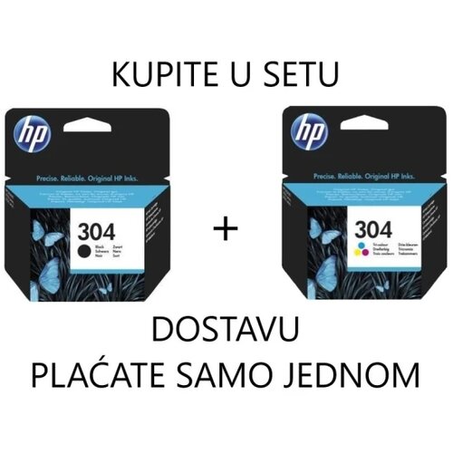 HP 304 bk + 3C original kertridž set od 2 kertridža Cene