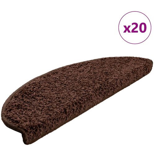  Prostirke za stepenice 20 kom 65x21x4 cm Smeđe poluokrugle velike Cijene