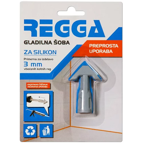 REGGA Nastavek za silikon Regga (3 mm, za vbočene kotne rege)