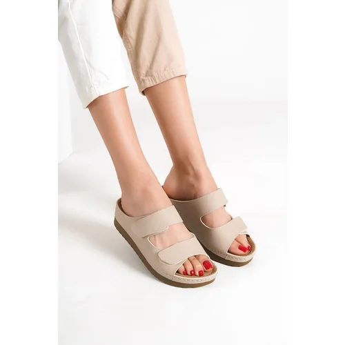 Capone Outfitters Mules - Beige - Flat